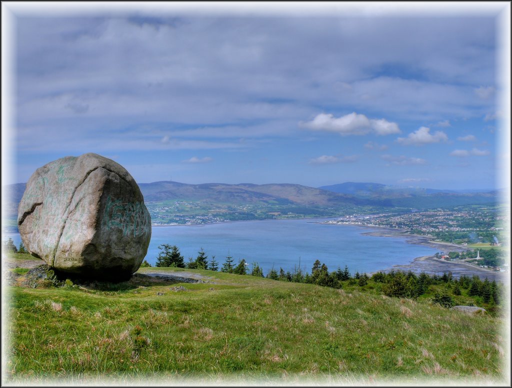 View from the Cloghmore across Carlingford Lough to Warrenpoint