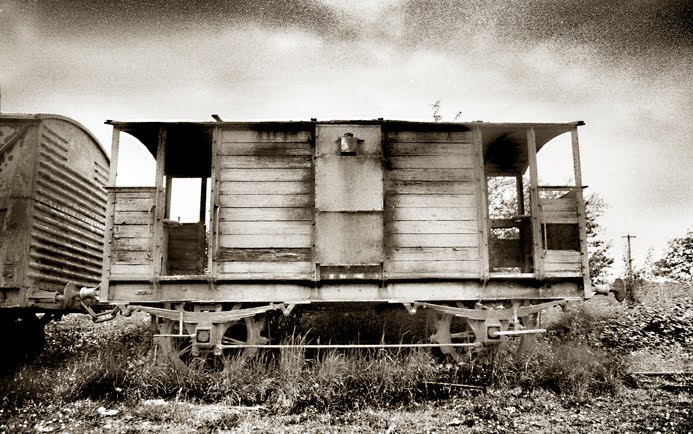 Abandoned train, Tuam, Co Galway, Ireland