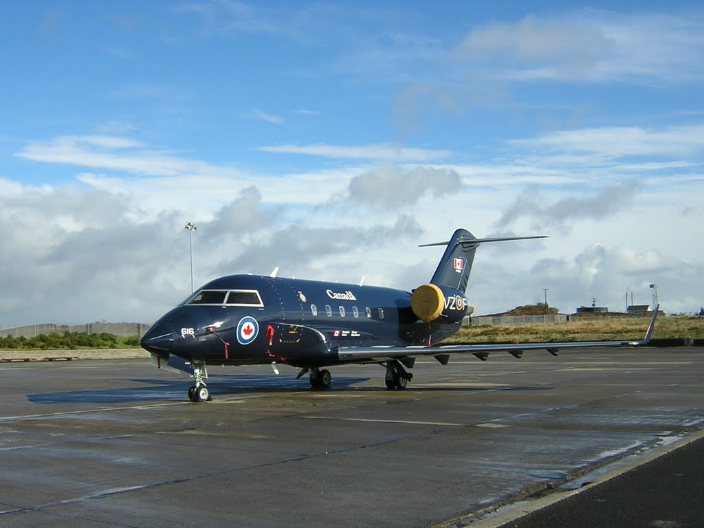 Canadian Military Jet on the apron at Knock Airport, Ireland.